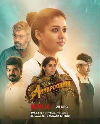 Annapoorani – The Goddess of Food (2023) 720p 480p Hindi ORG – Tamil 1.4GB | 500MB